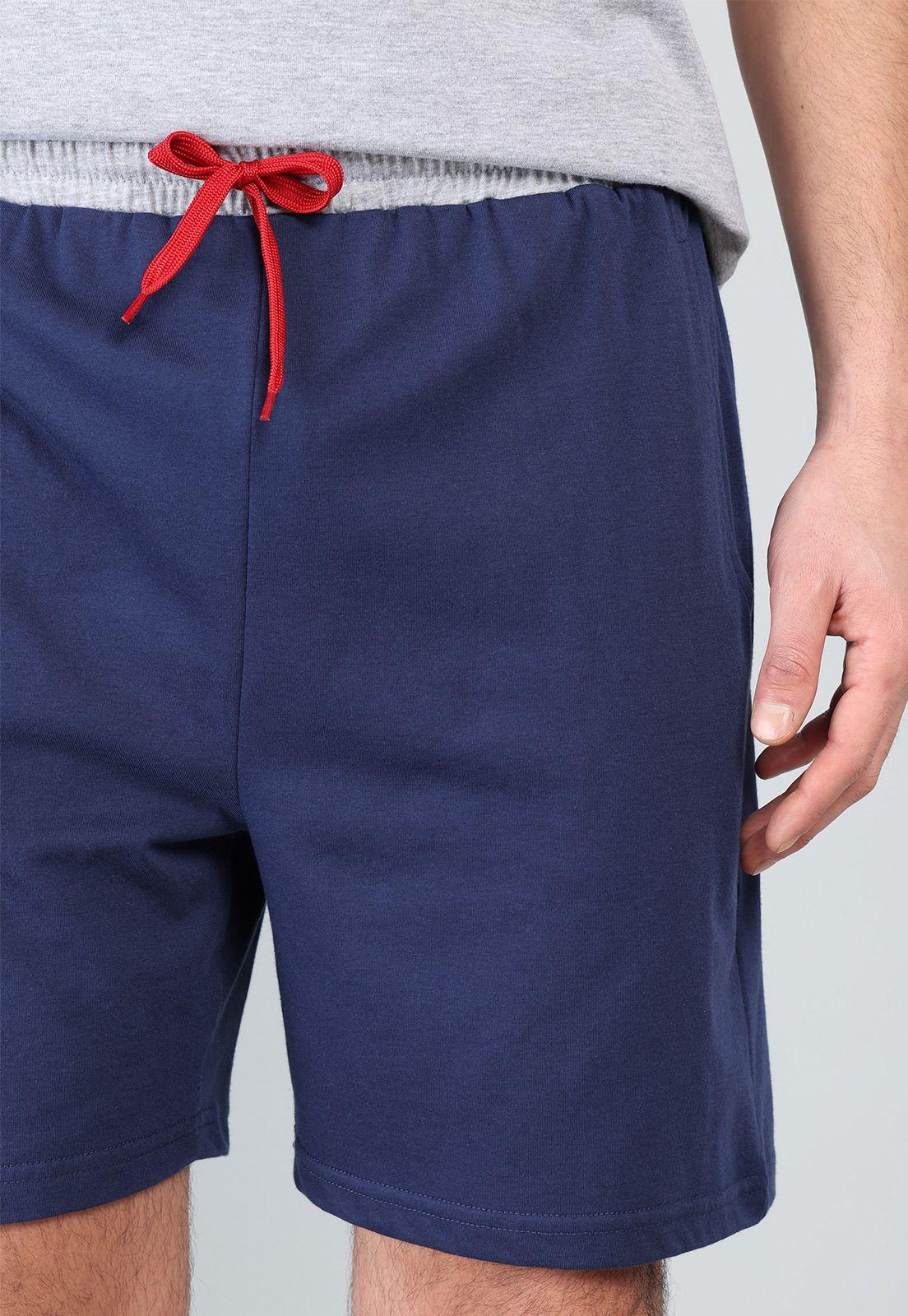 Pijama Corto Cuello En V Arrow P1V3203GR-4