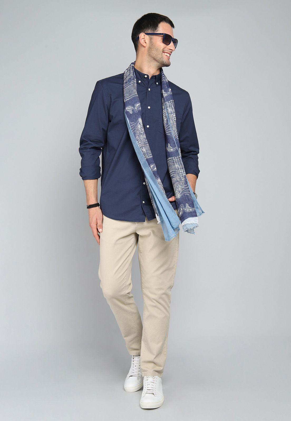 Camisa Lisa Manga Larga Arrow CM31006NB-3