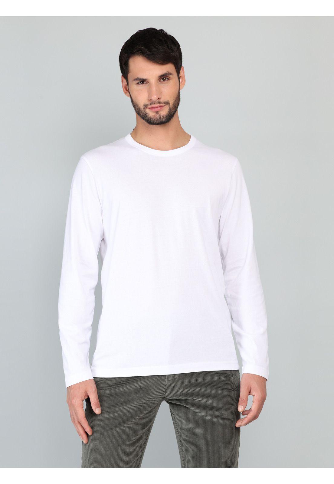 Polera Manga Larga Regular Fit Blanco Arrow PO33023BL-0