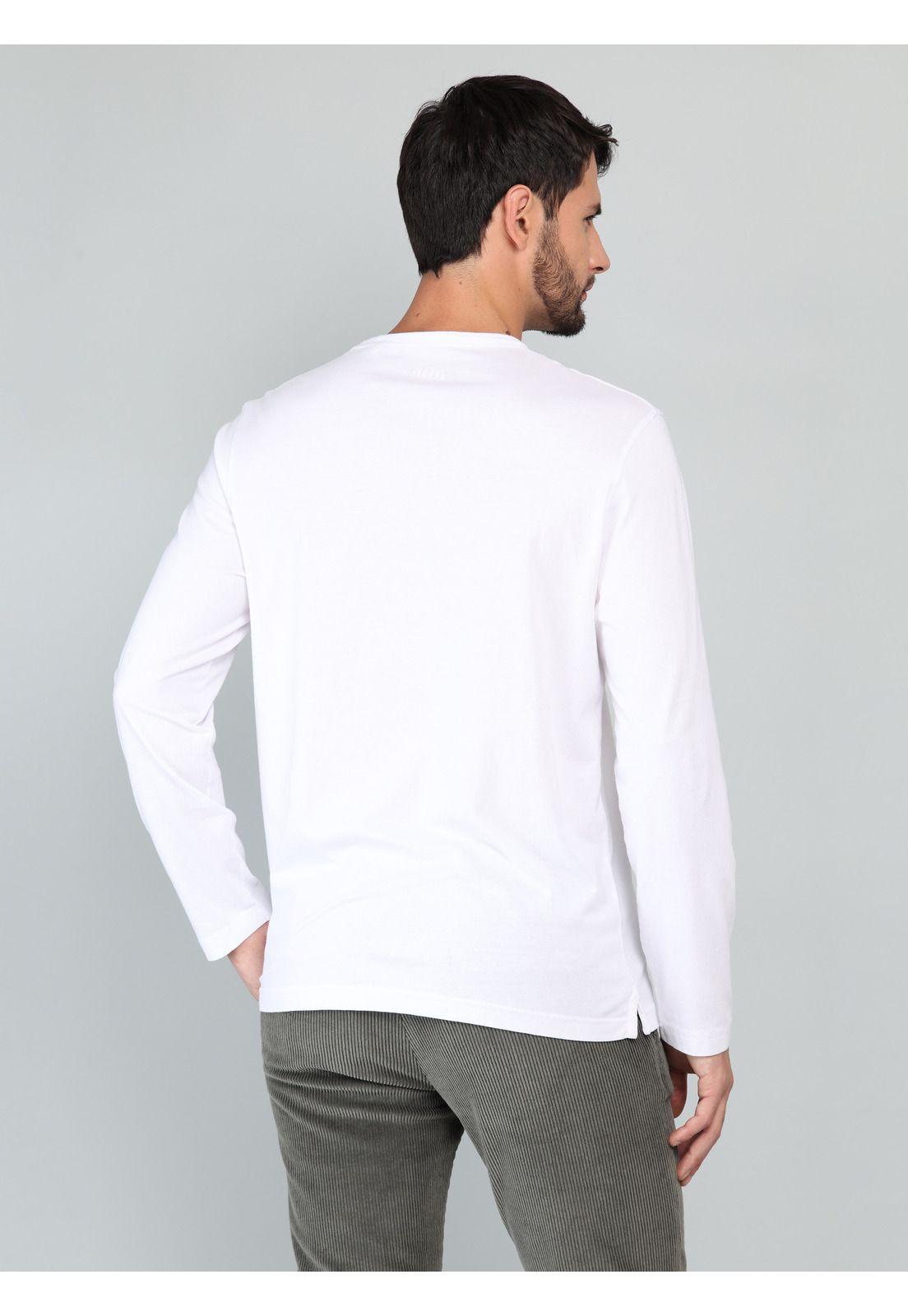 Polera Manga Larga Regular Fit Blanco Arrow PO33023BL-1