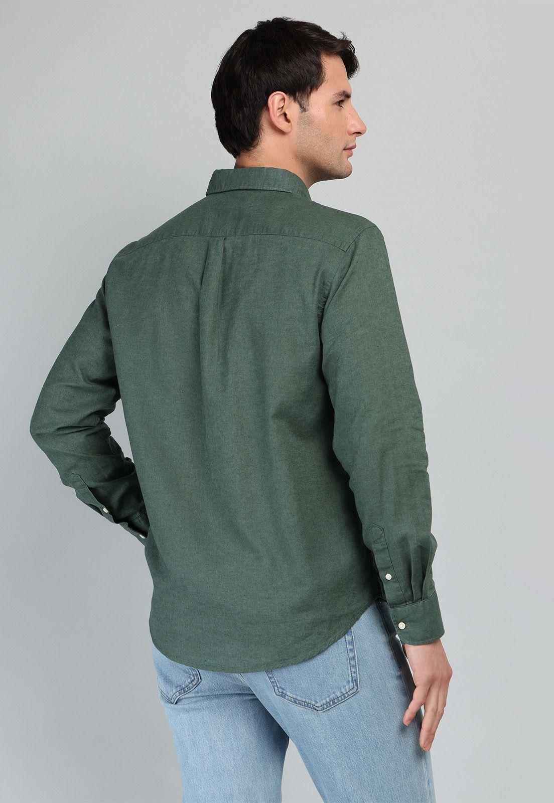 Camisa De Lino y Algodón Arrow CM32050VO-1