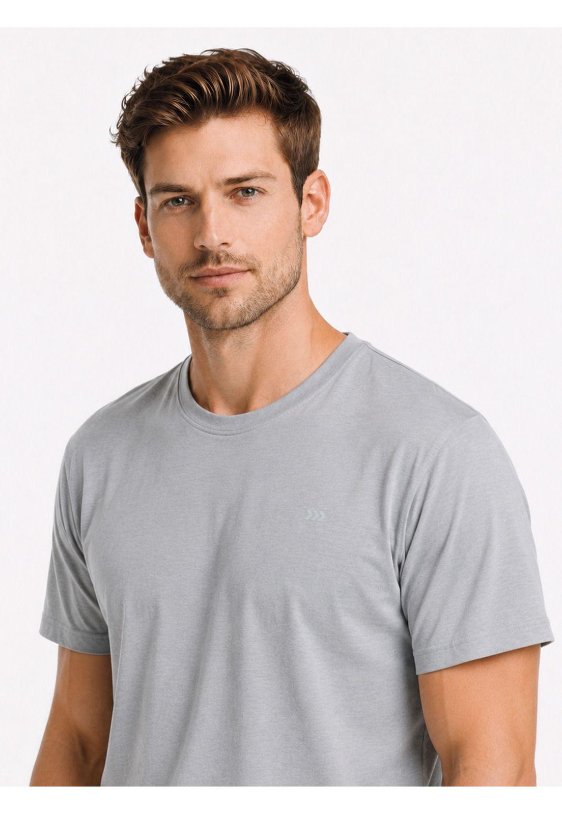 Polera Algodón-Modal Lisa Regular Fit Gris Arrow PO34042GR-2