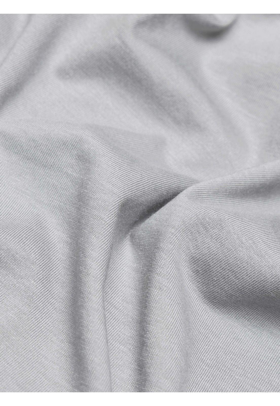 Polera Algodón-Modal Lisa Regular Fit Gris Arrow PO34042GR-5