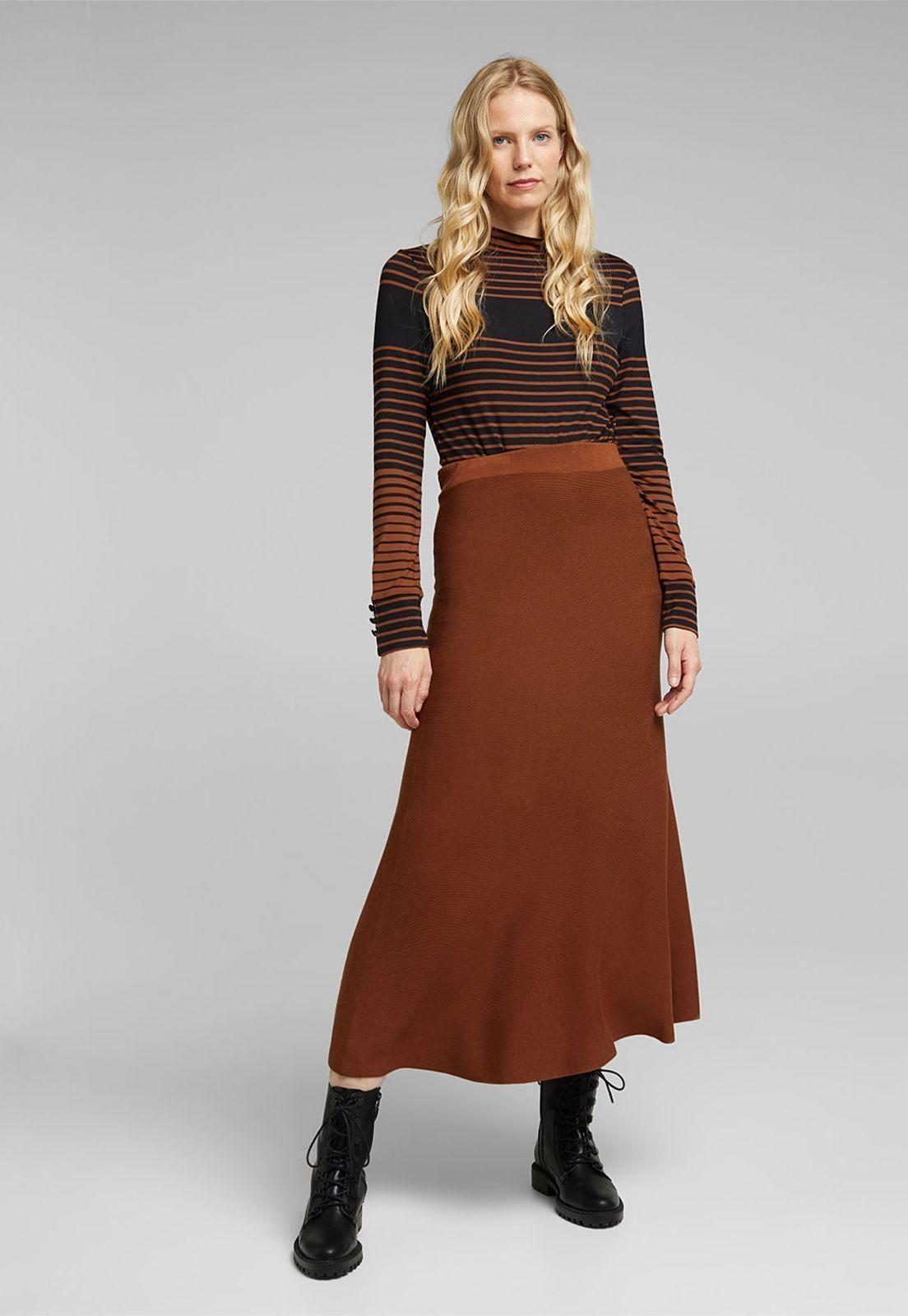 Polera Mujer Manga Larga A Rayas Esprit Azul marino-2