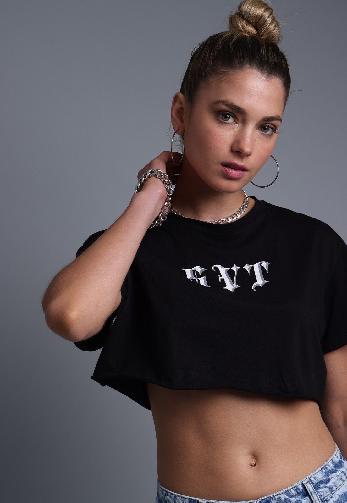 Polera Top Manga corta Mujer Soviet SPO1625NE-1