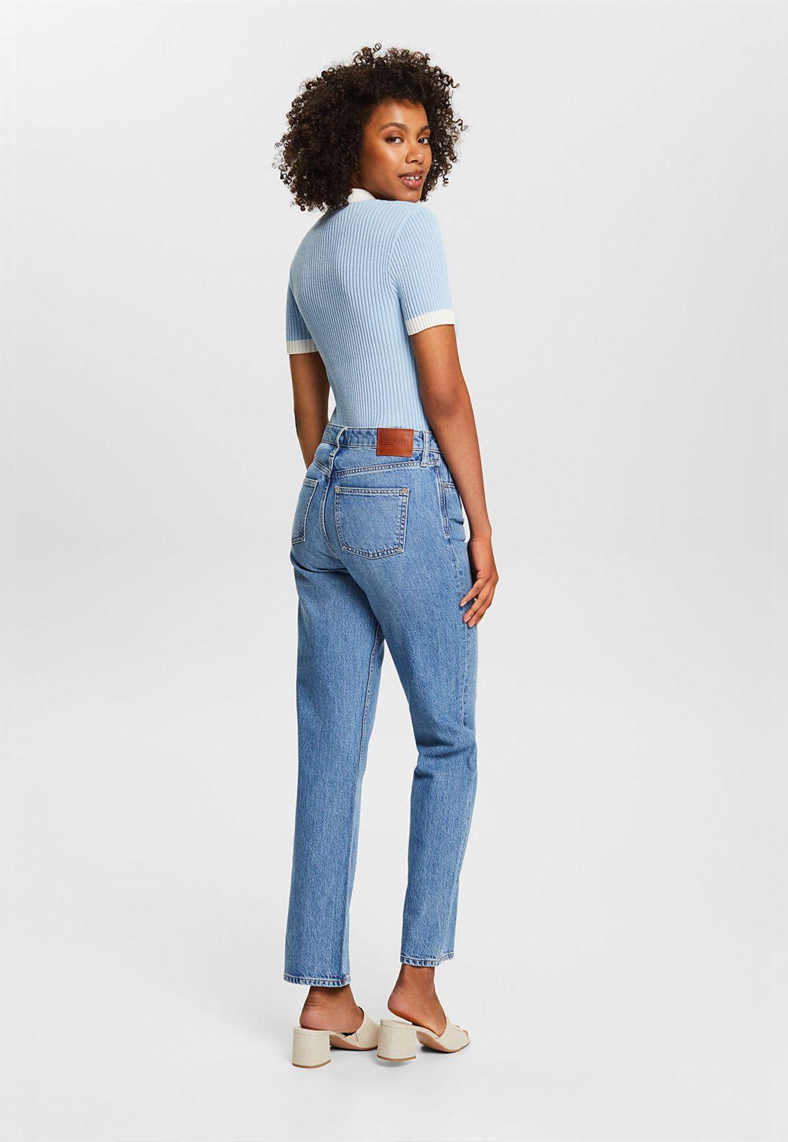 Jeans Straight Tiro Alto Mujer Esprit 034EE1B331-2