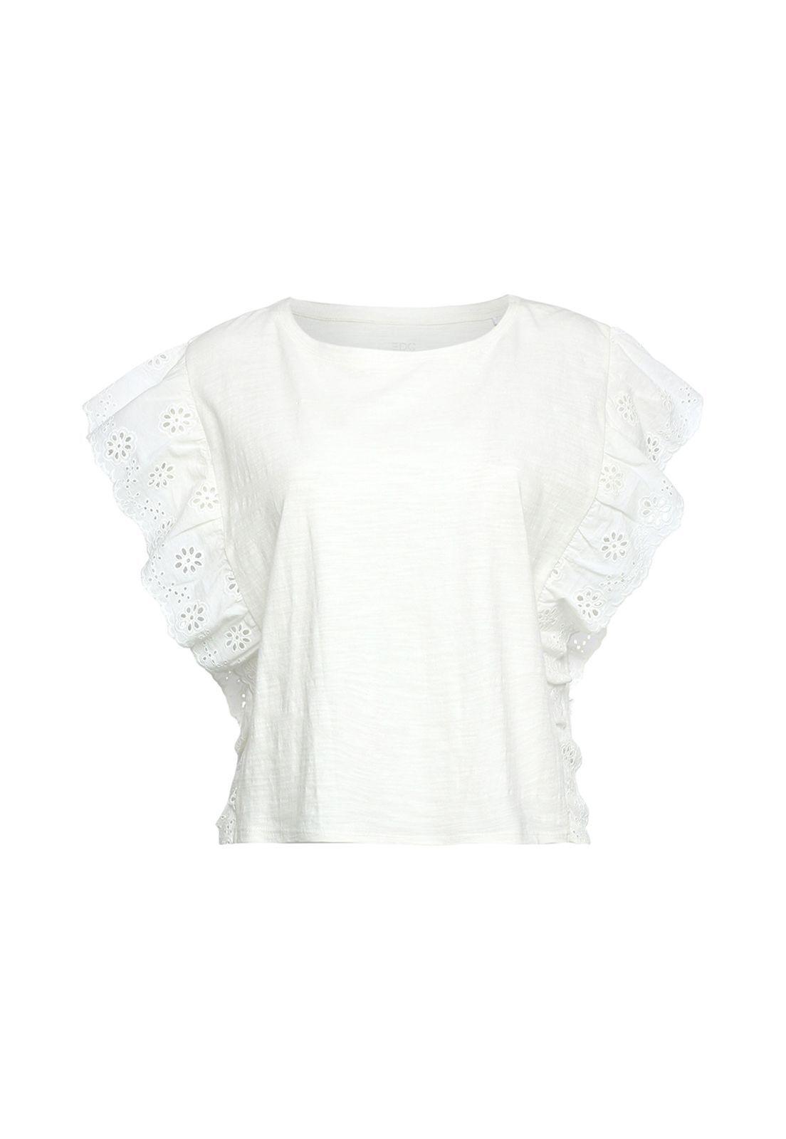 Polera Con Mangas Avolantadas Esprit-0