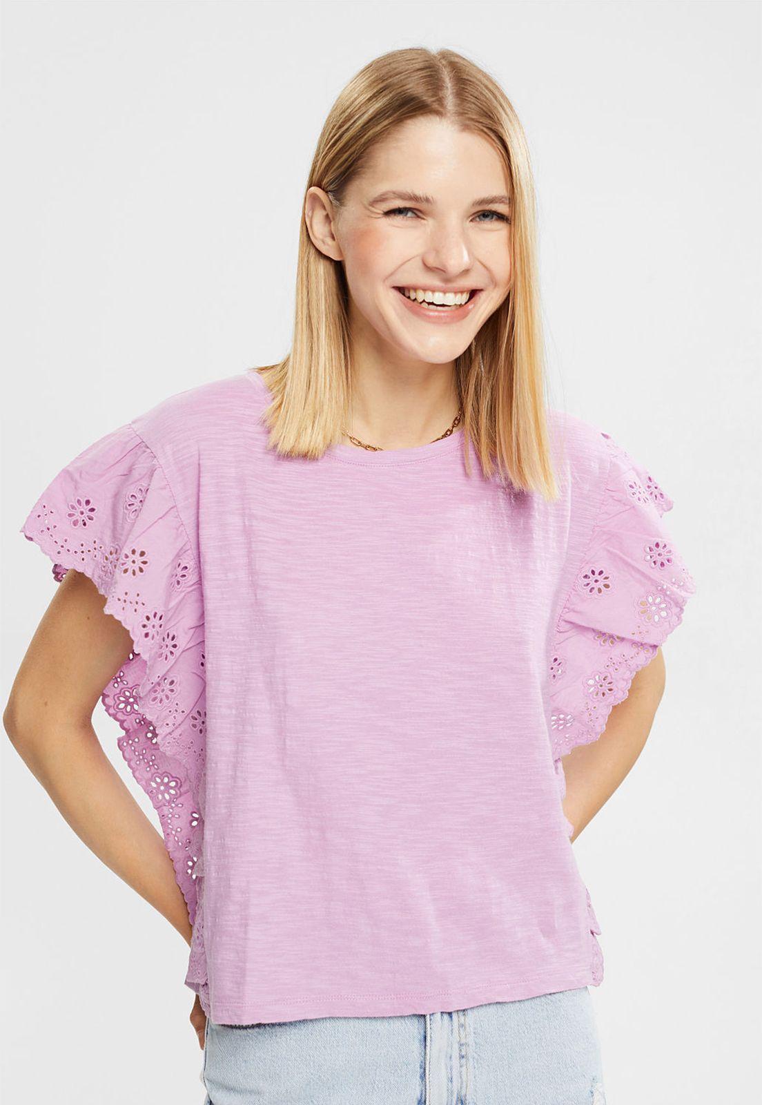 Polera Con Mangas Avolantadas Esprit-0