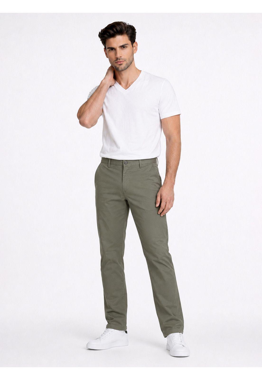 Pantalón Liso Spandex Regular Fit Verde Piero Butti PBDVB03VE-3