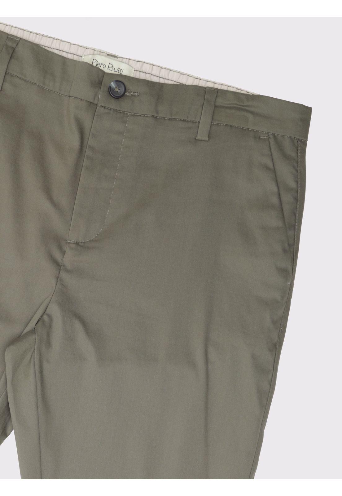 Pantalón Liso Spandex Regular Fit Verde Piero Butti PBDVB03VE-4