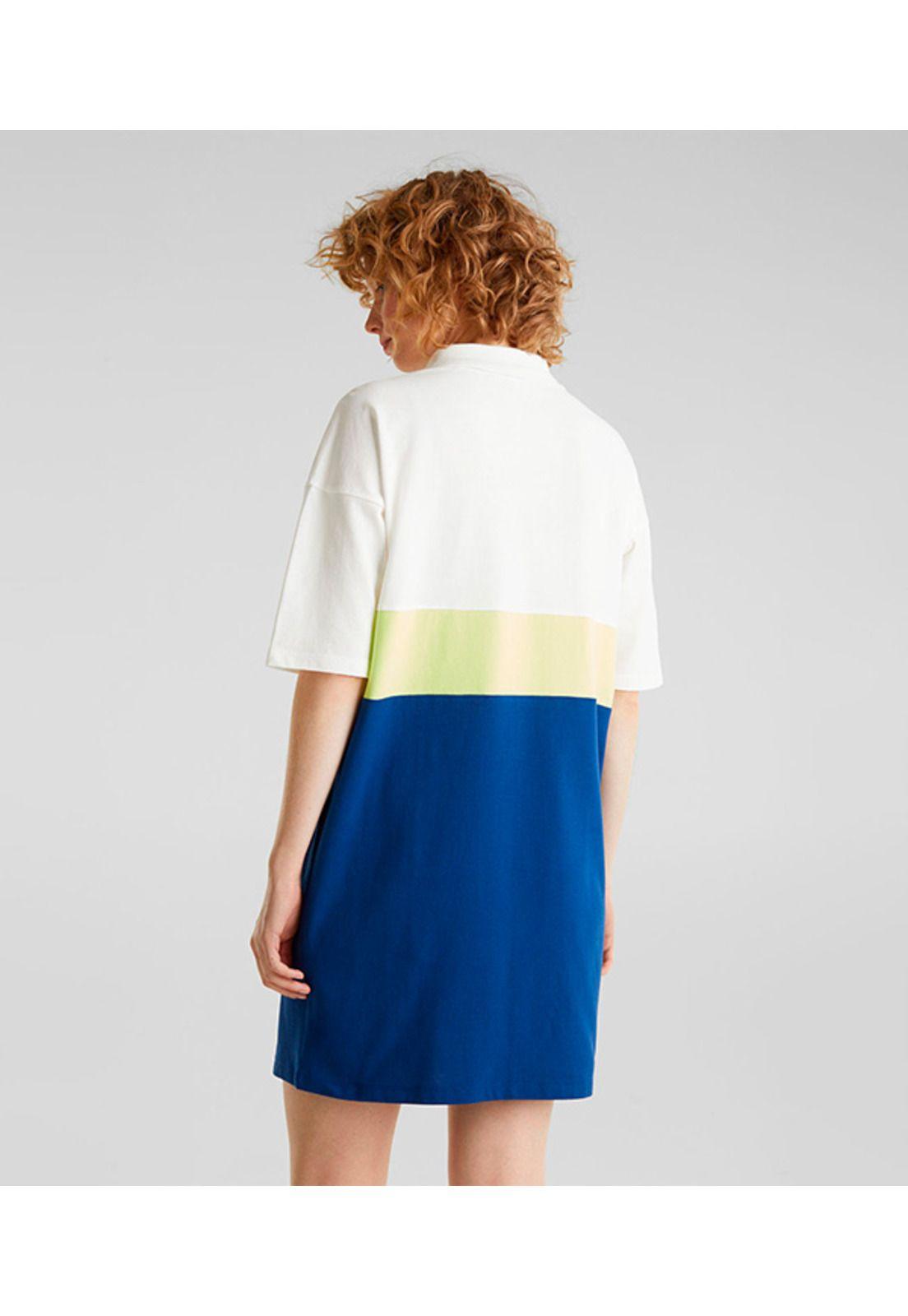 Vestido piqué bloques color-1