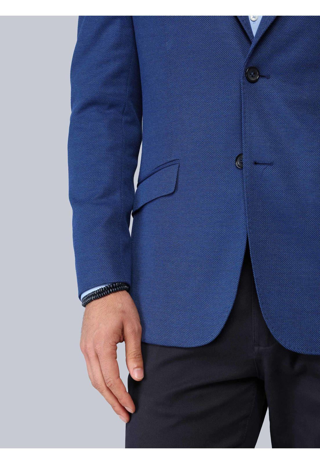 Blazer Texturado Spandex Tailored Fit Azul Piero Butti PBCIG42AZ-5