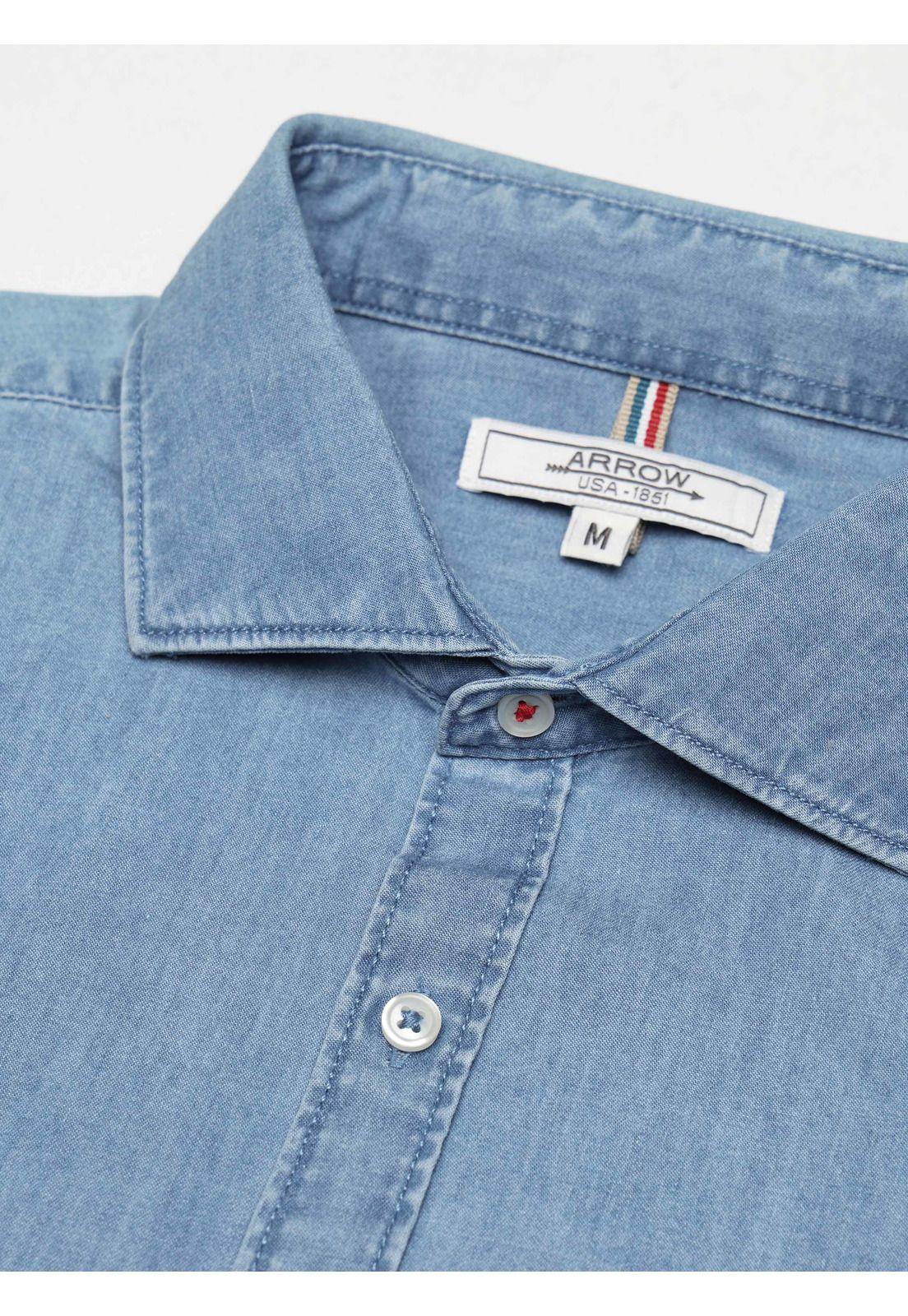 Camisa Denim Regular Fit Celeste Arrow CM34052CE-4