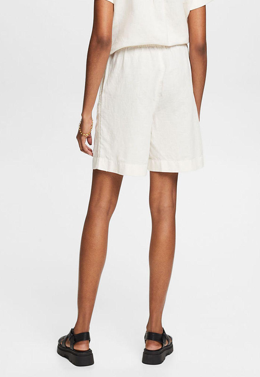Short De Lino Y Algodón Mujer Esprit 044EE1C318-1