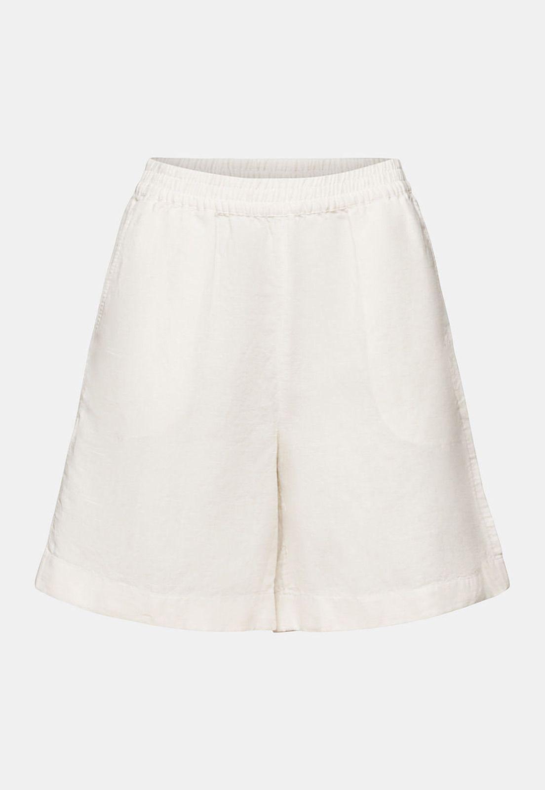 Short De Lino Y Algodón Mujer Esprit 044EE1C318-4