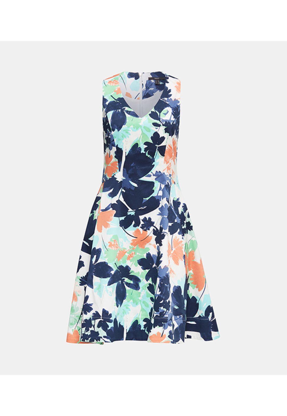 Vestido estampado tropical-3