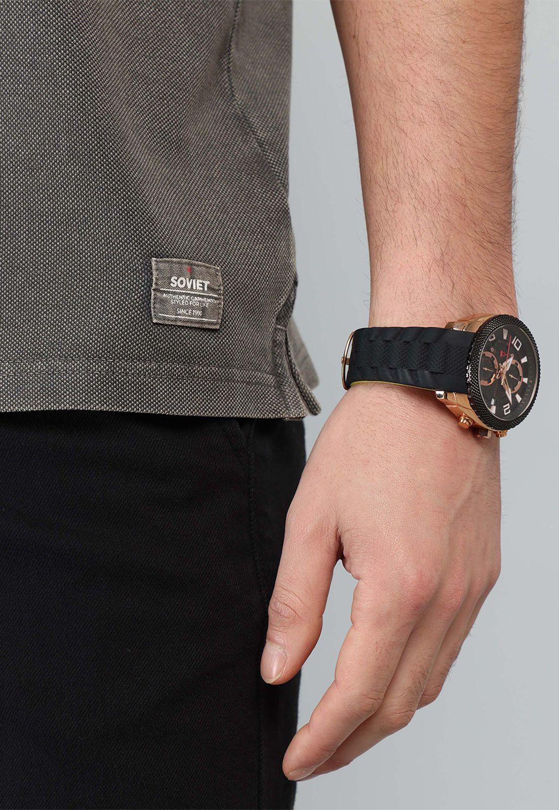 Polera Pique Stone Wash Soviet SCVK044GO-5