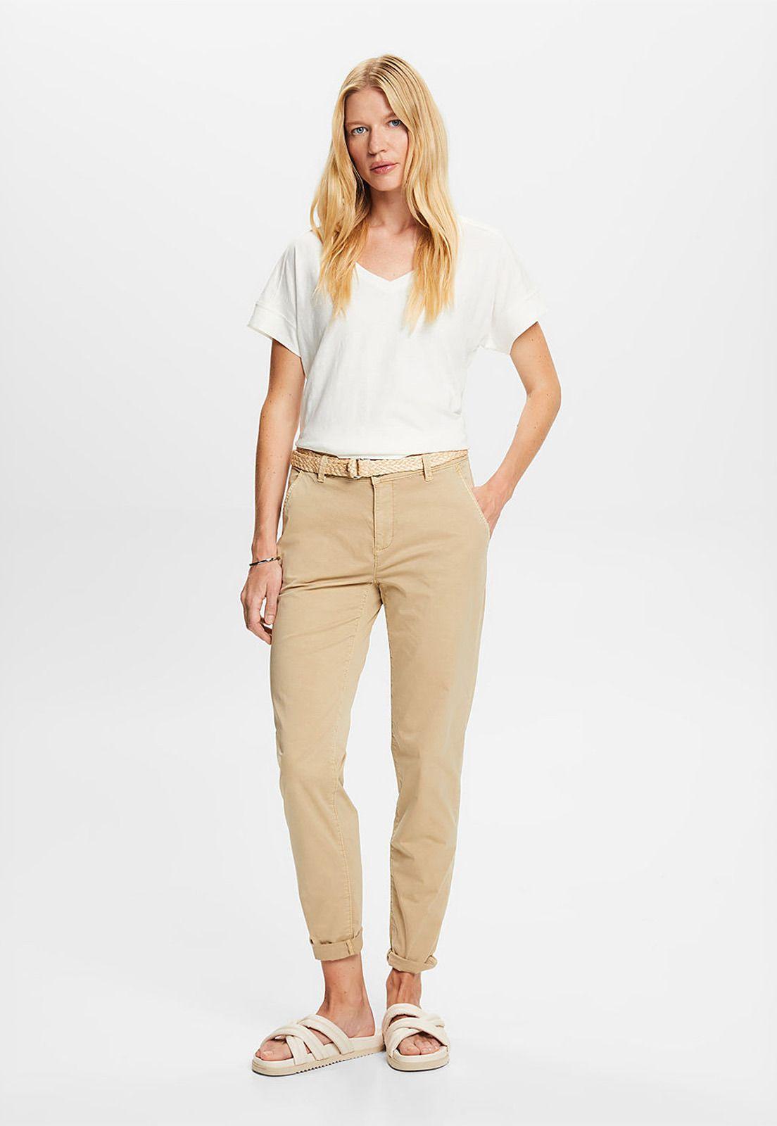 Pantalón Chino Cropped Mujer Esprit 993EE1B312-2