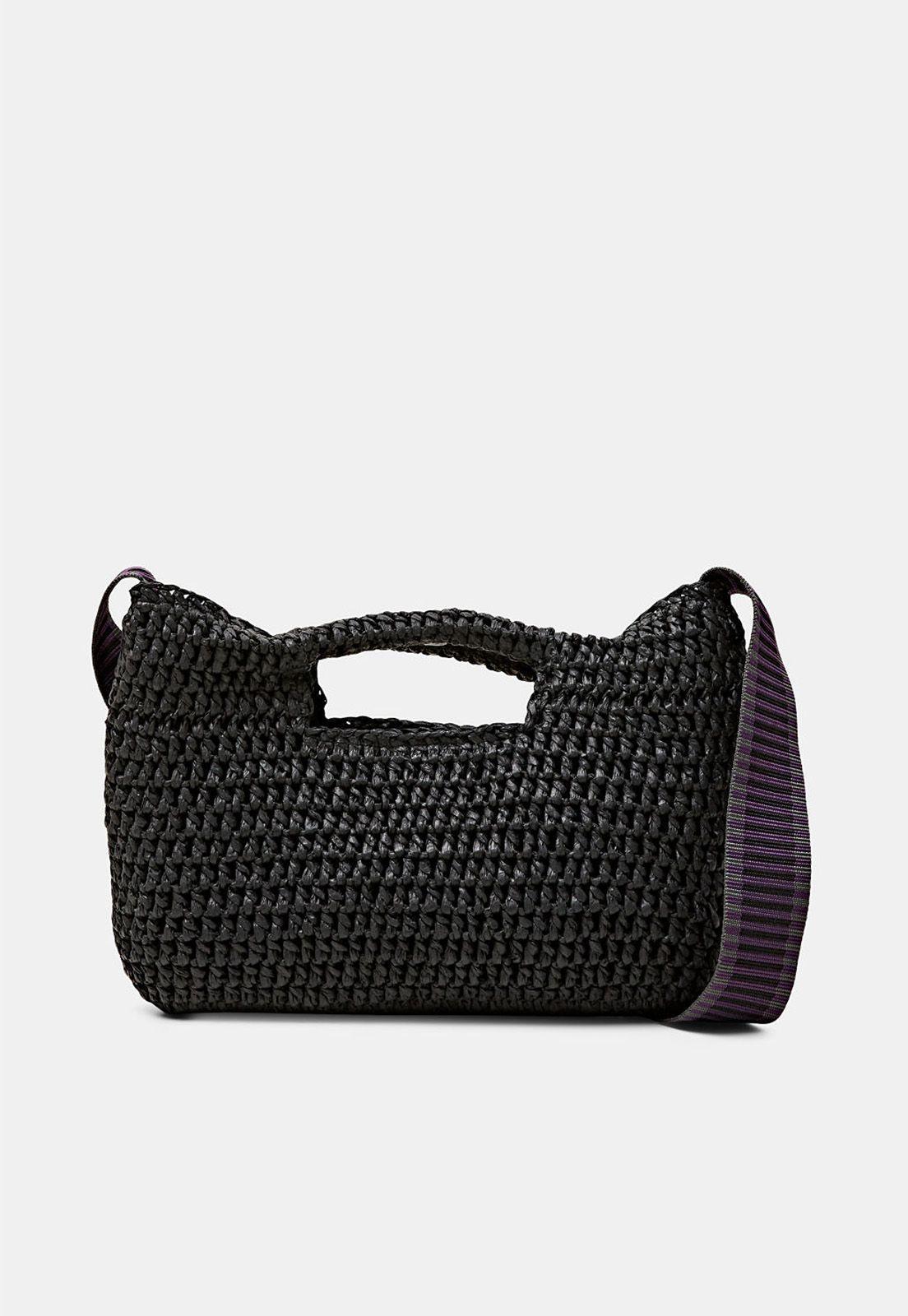 Cartera Bandolera De Rafia Mujer Esprit Naranja-0