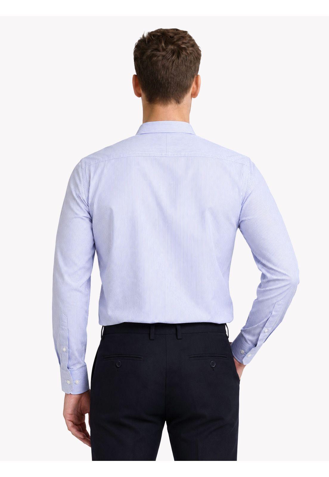 Camisa Formal Rayas Non Iron Tailored Fit Azul Arrow ARM0491AZ-1