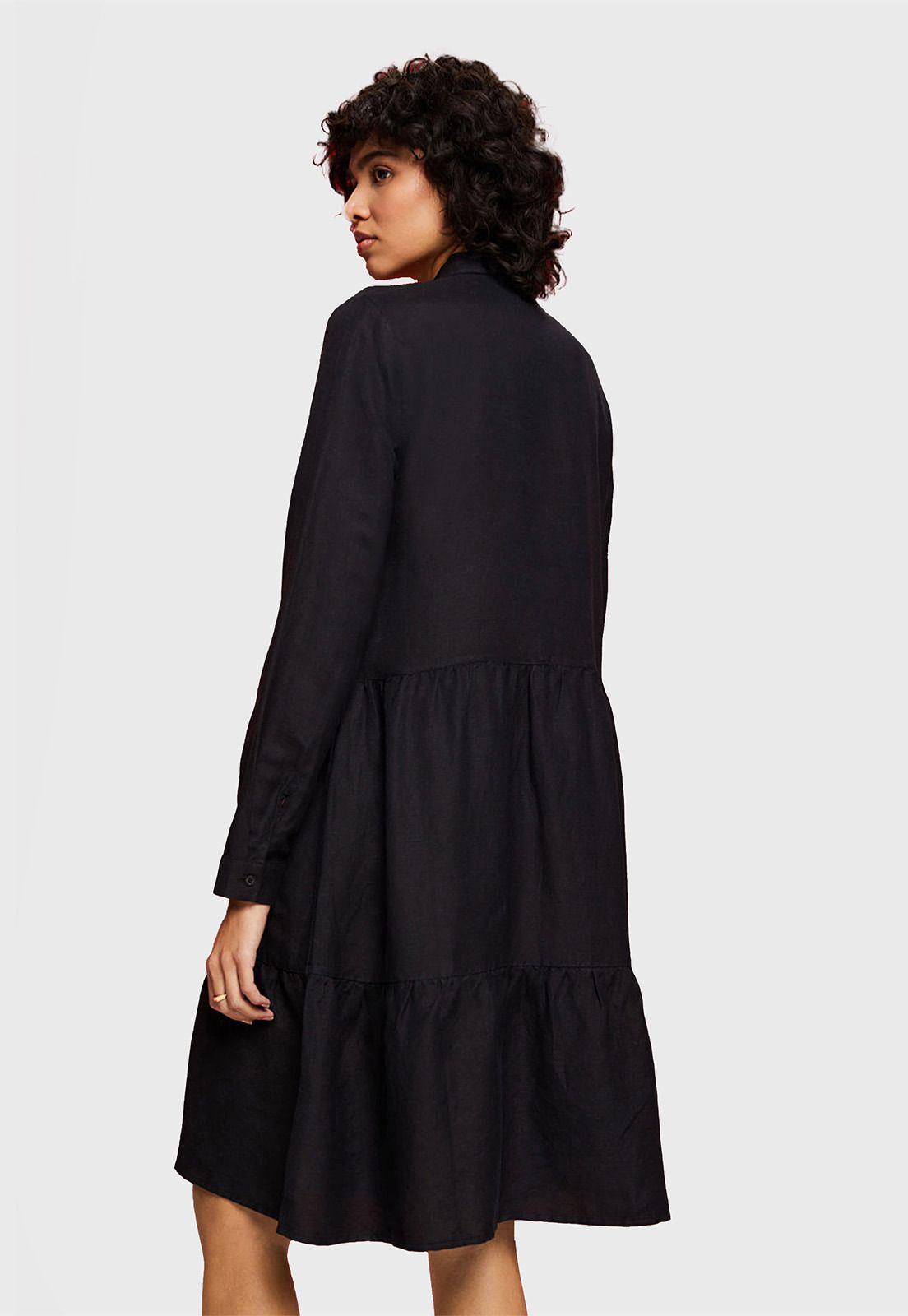 Vestido Camisero Mangas Largas Mujer Esprit-1