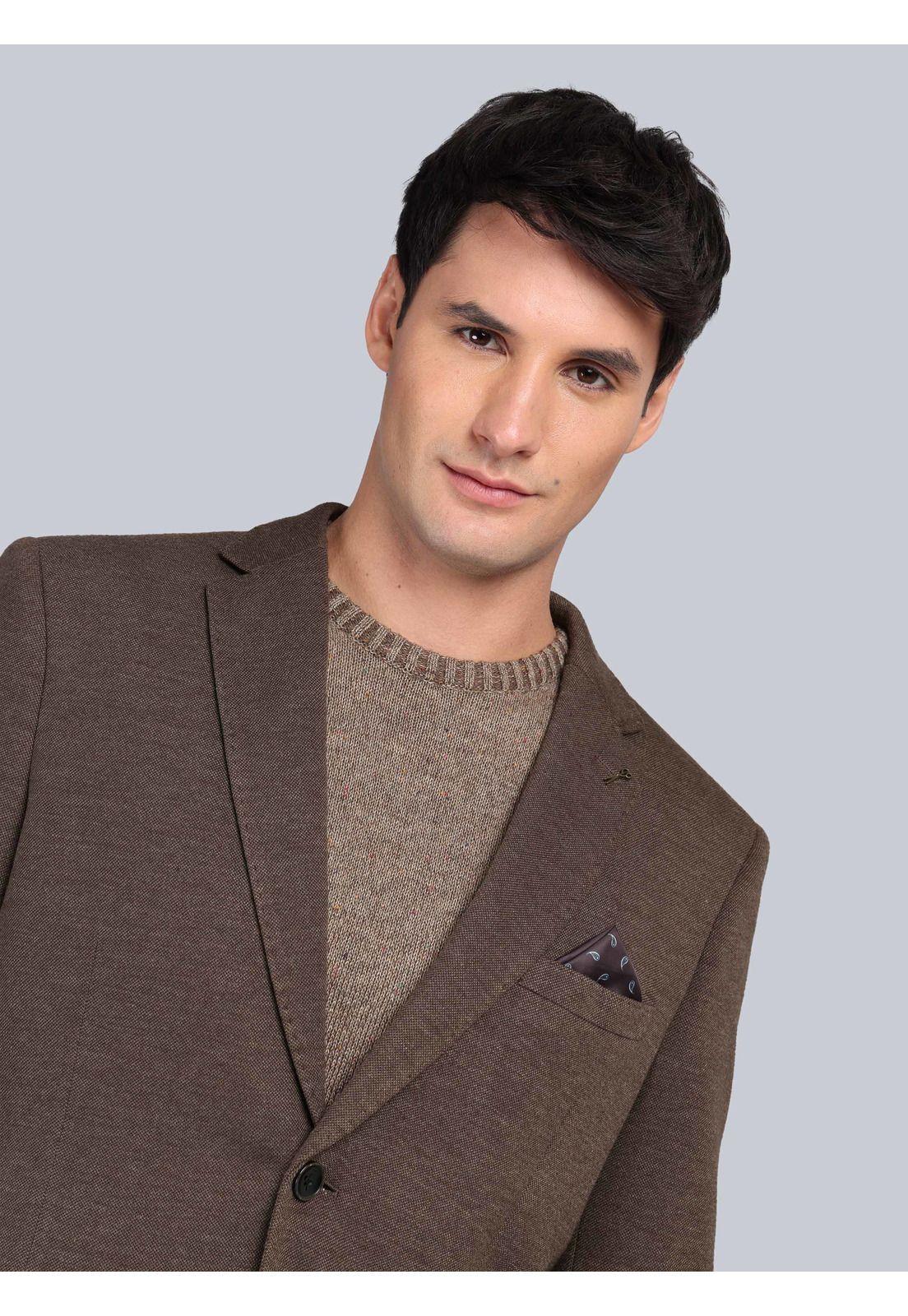 Blazer Fantasía Flex Tailored Fit Café Arrow 5033994CA-2