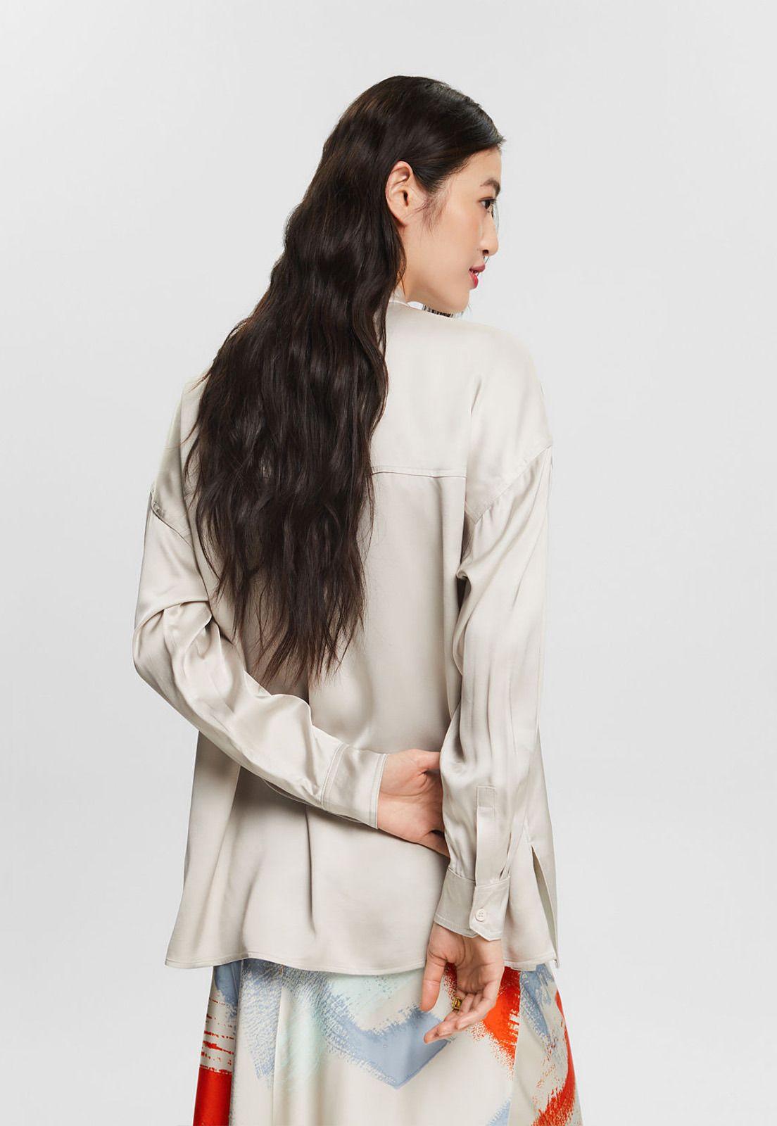 Blusa Con Cuello Alto Mujer Esprit 024EE1F316-3