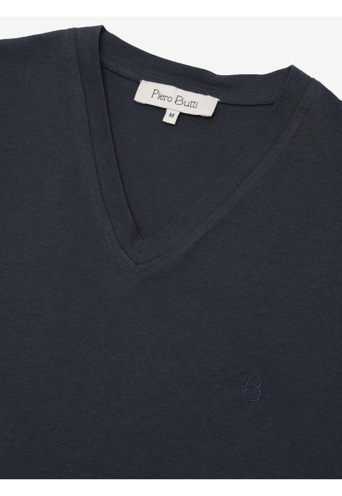 Polera Cuello V Regular Fit Azul Marino Piero Butti PBDVK54NB-4