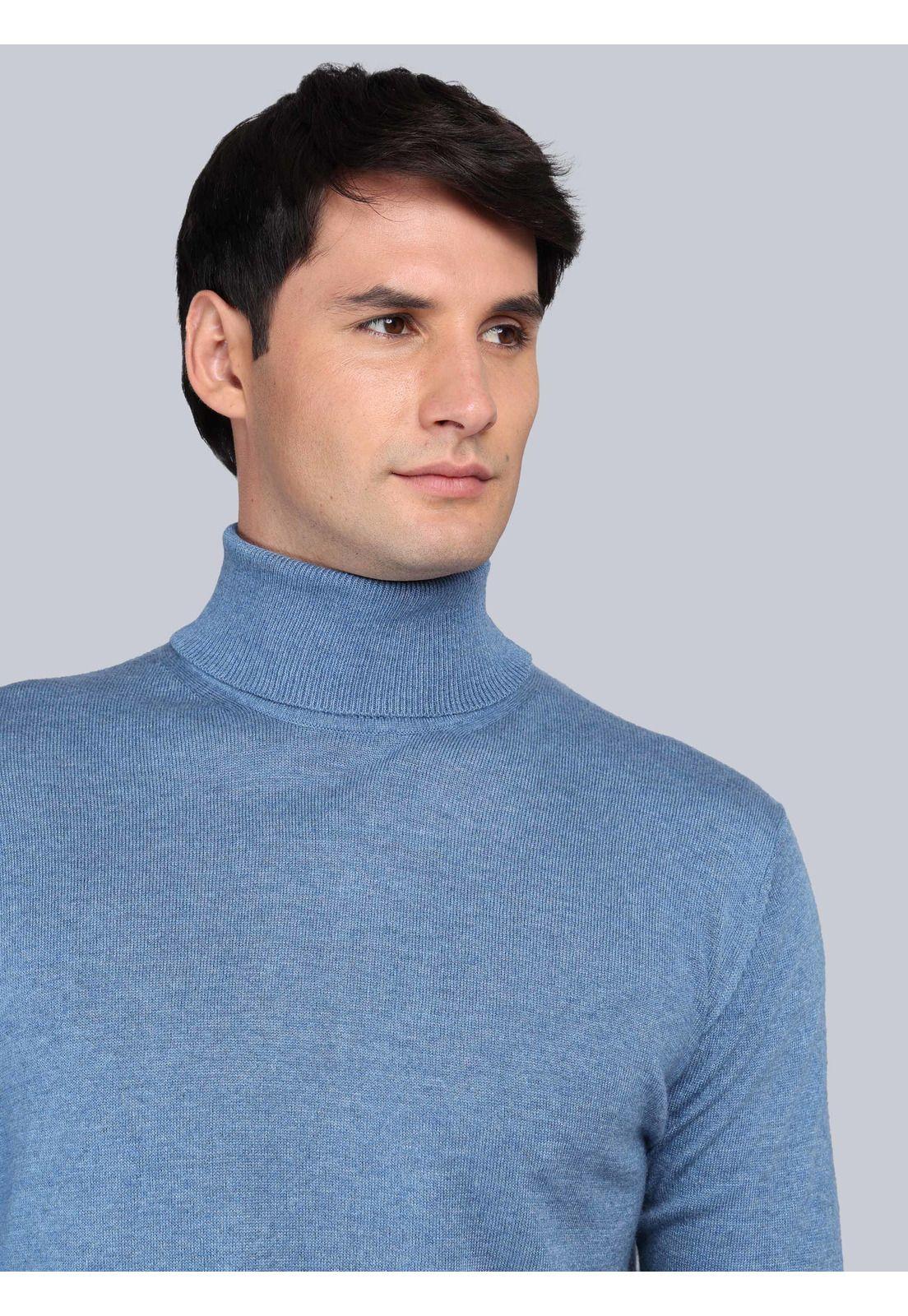 Sweater Cuello Alto Regular Fit Denim Arrow SW33085DE-2