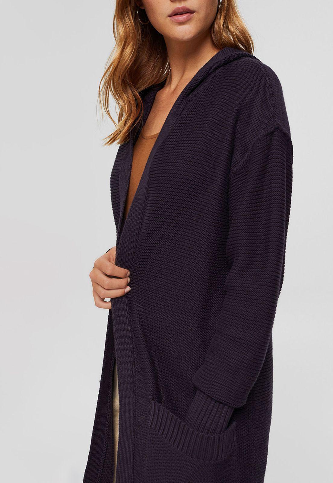 Cardigan Mujer Con Capucha Esprit Naranja-2
