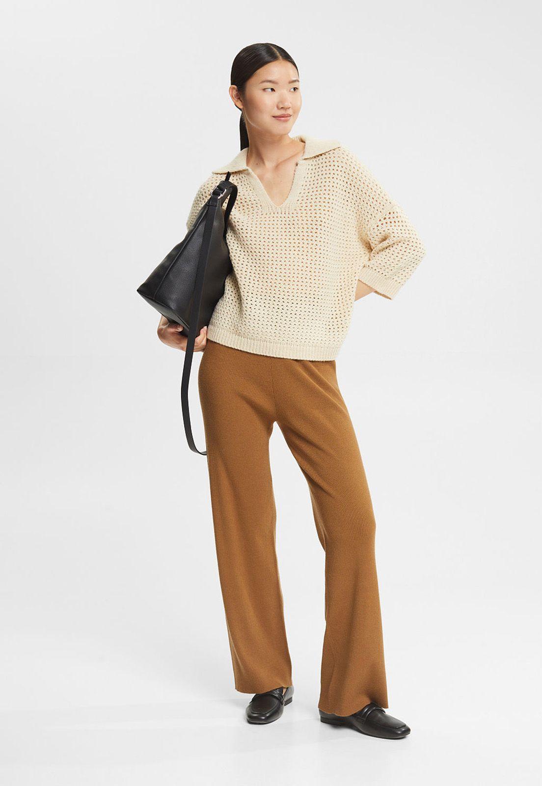 Sweater De Punto Con Textura Mujer Esprit-1