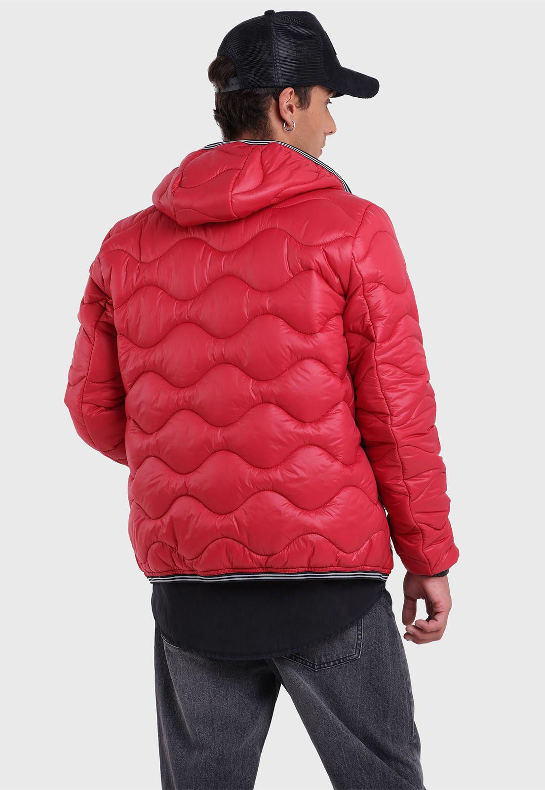 Parka Stitching con Capucha Hombre Soviet SPKH702RO-4
