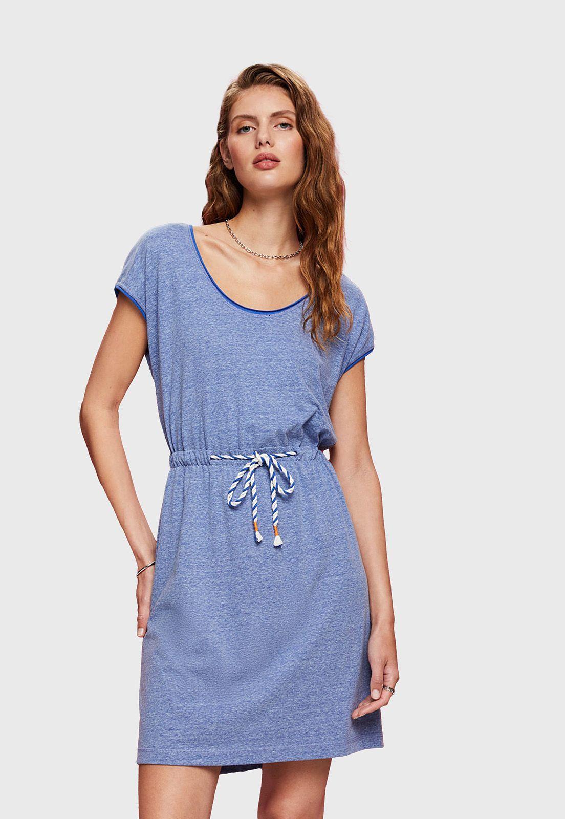 Vestido Con Ajuste De Cordón Mujer Esprit-0