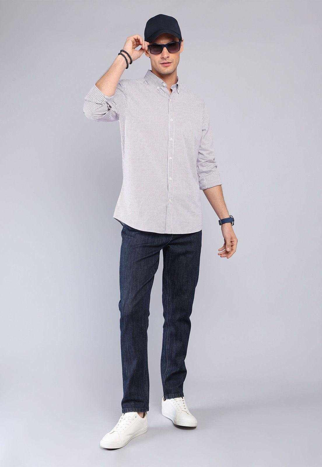 Camisa Oxford Manga Larga Arrow CM32034RO-3