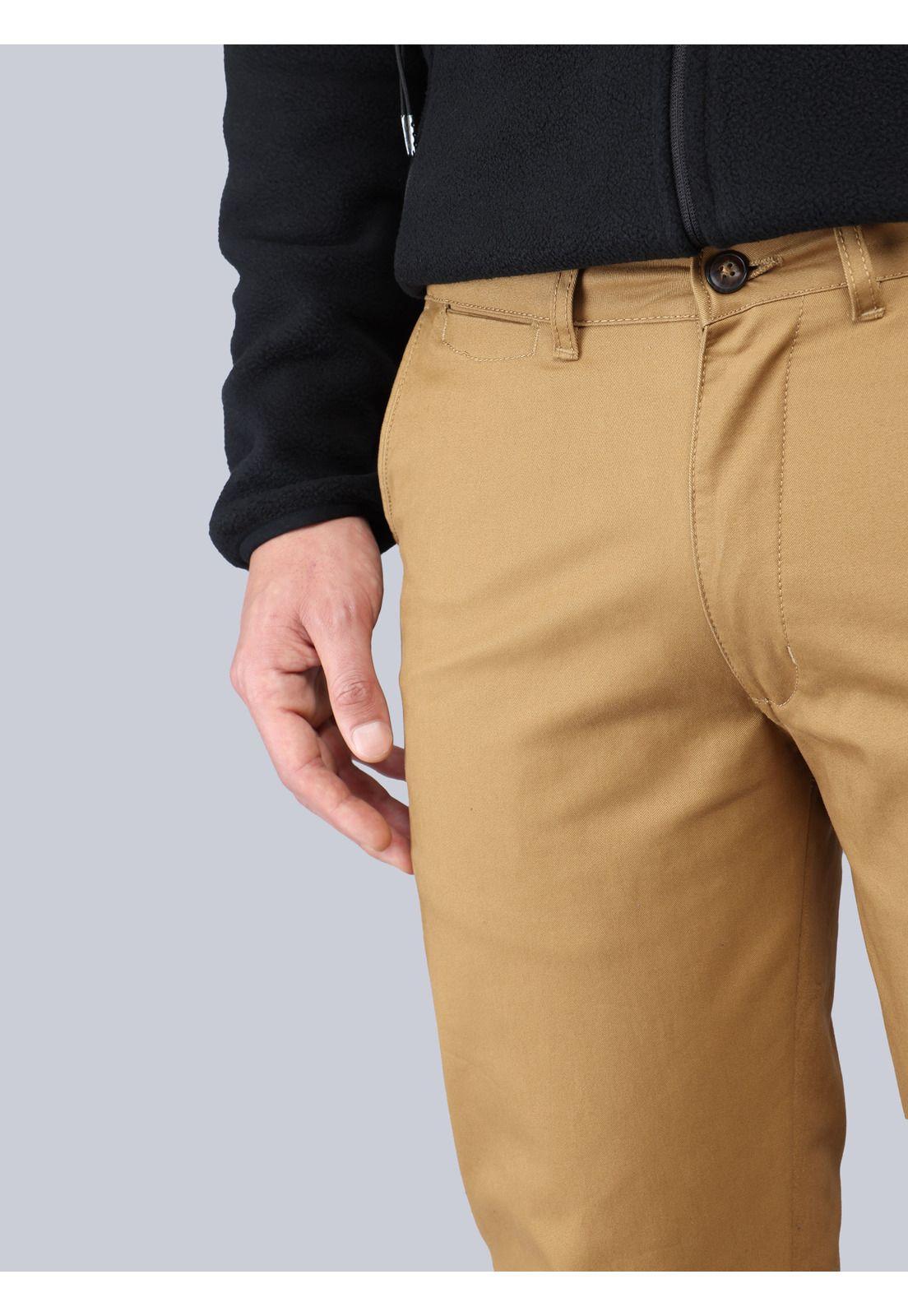 Pantalón Chino Spandex Regular Fit Camel Soviet SCIB100TA-2
