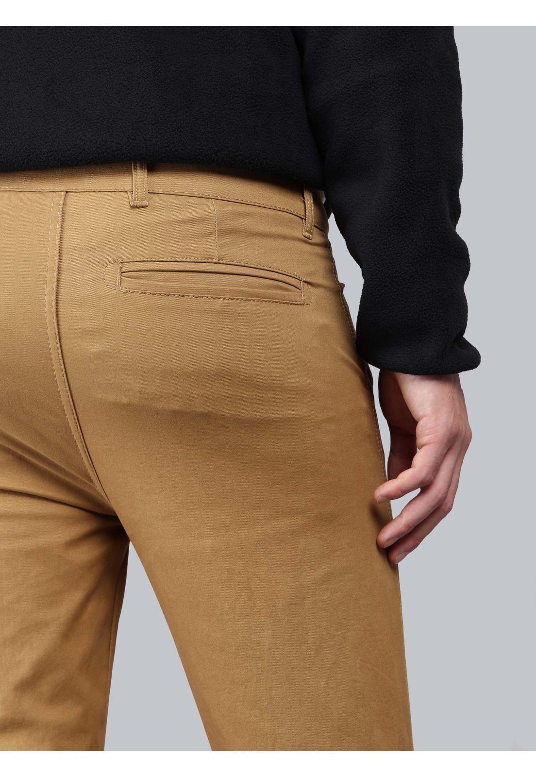 Pantalón Chino Spandex Regular Fit Camel Soviet SCIB100TA-4
