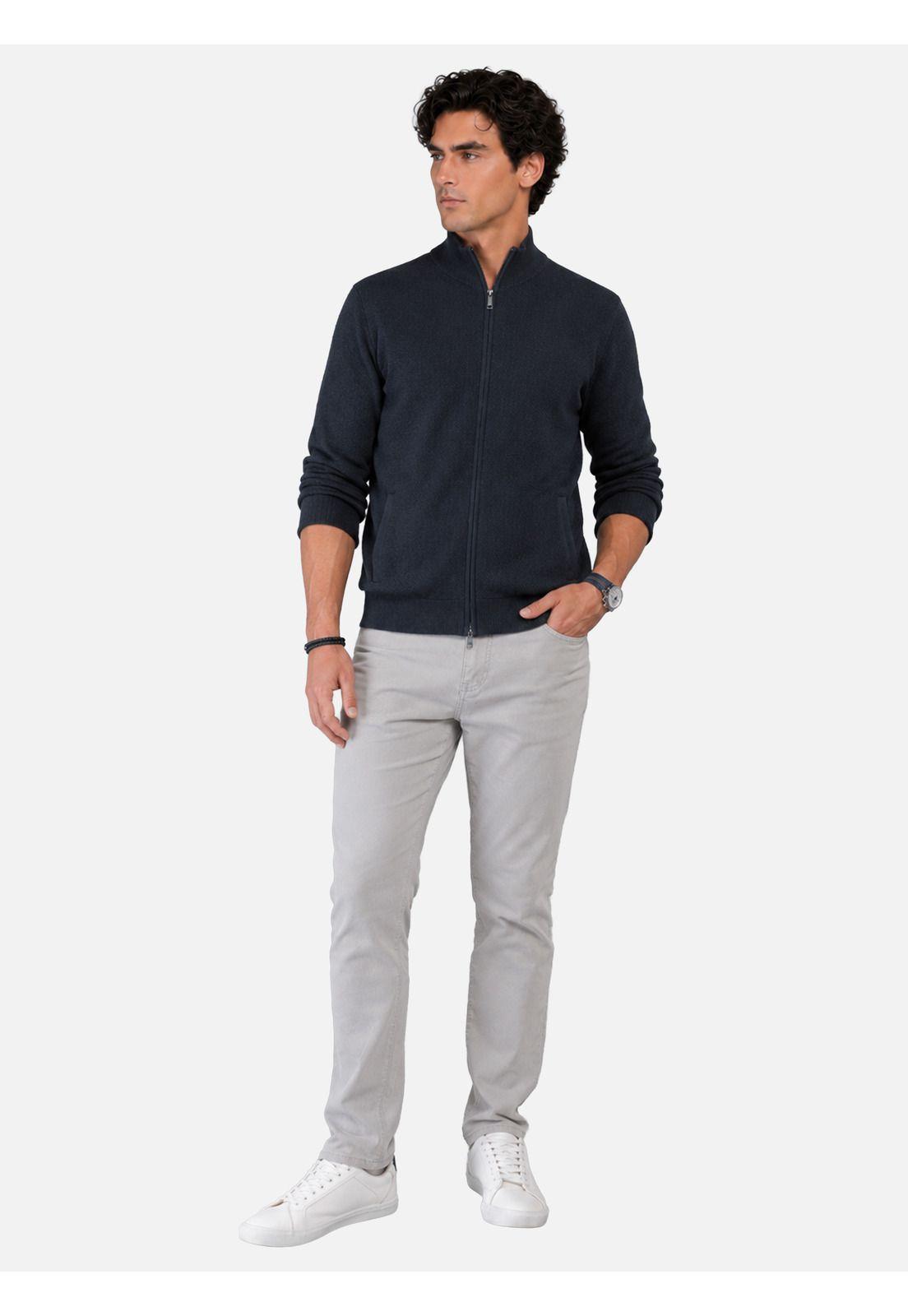 Sweater Cuello Alto Regular Fit Azul Marino Arrow SW34091NB-3