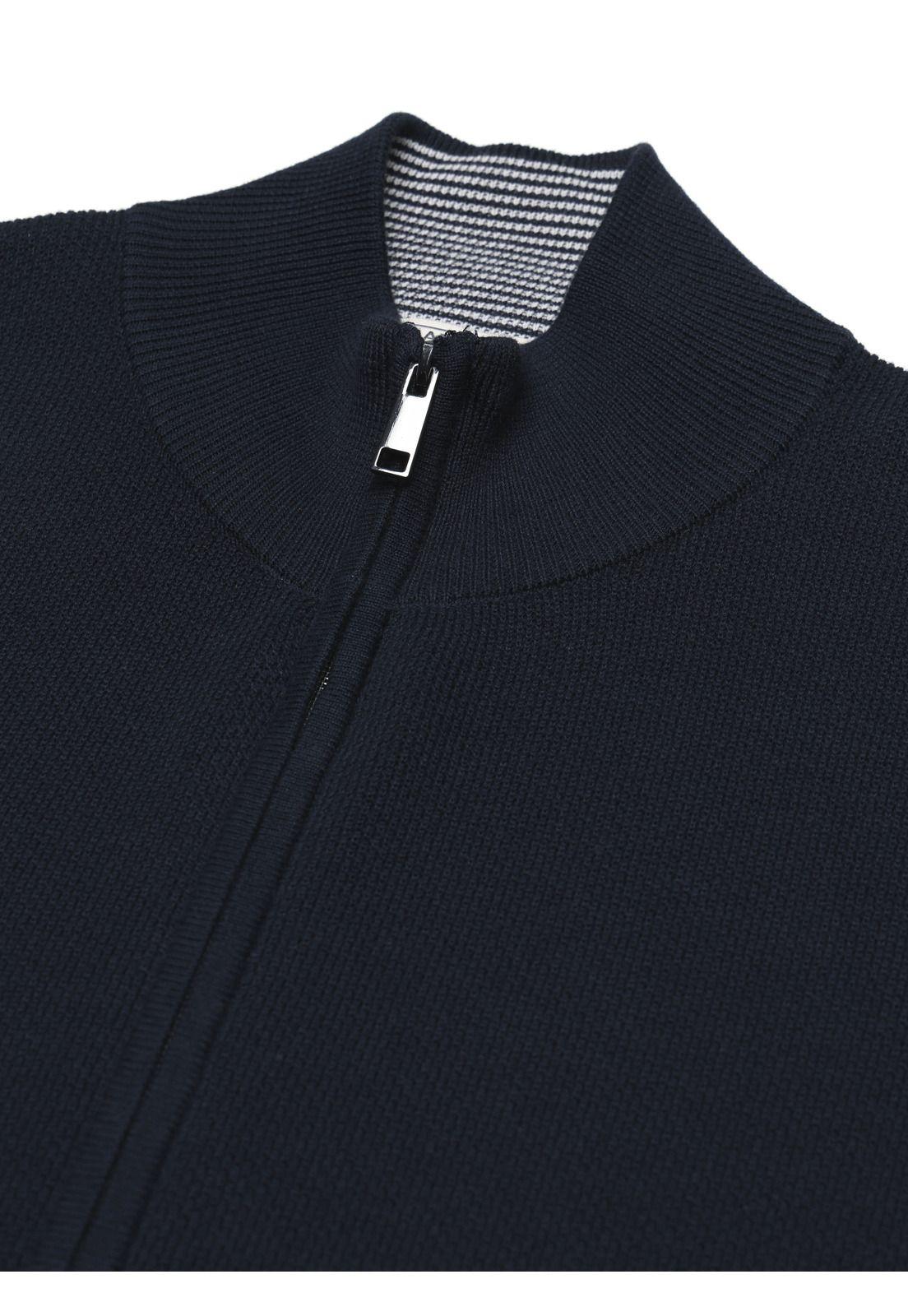 Sweater Cuello Alto Regular Fit Azul Marino Arrow SW34091NB-4