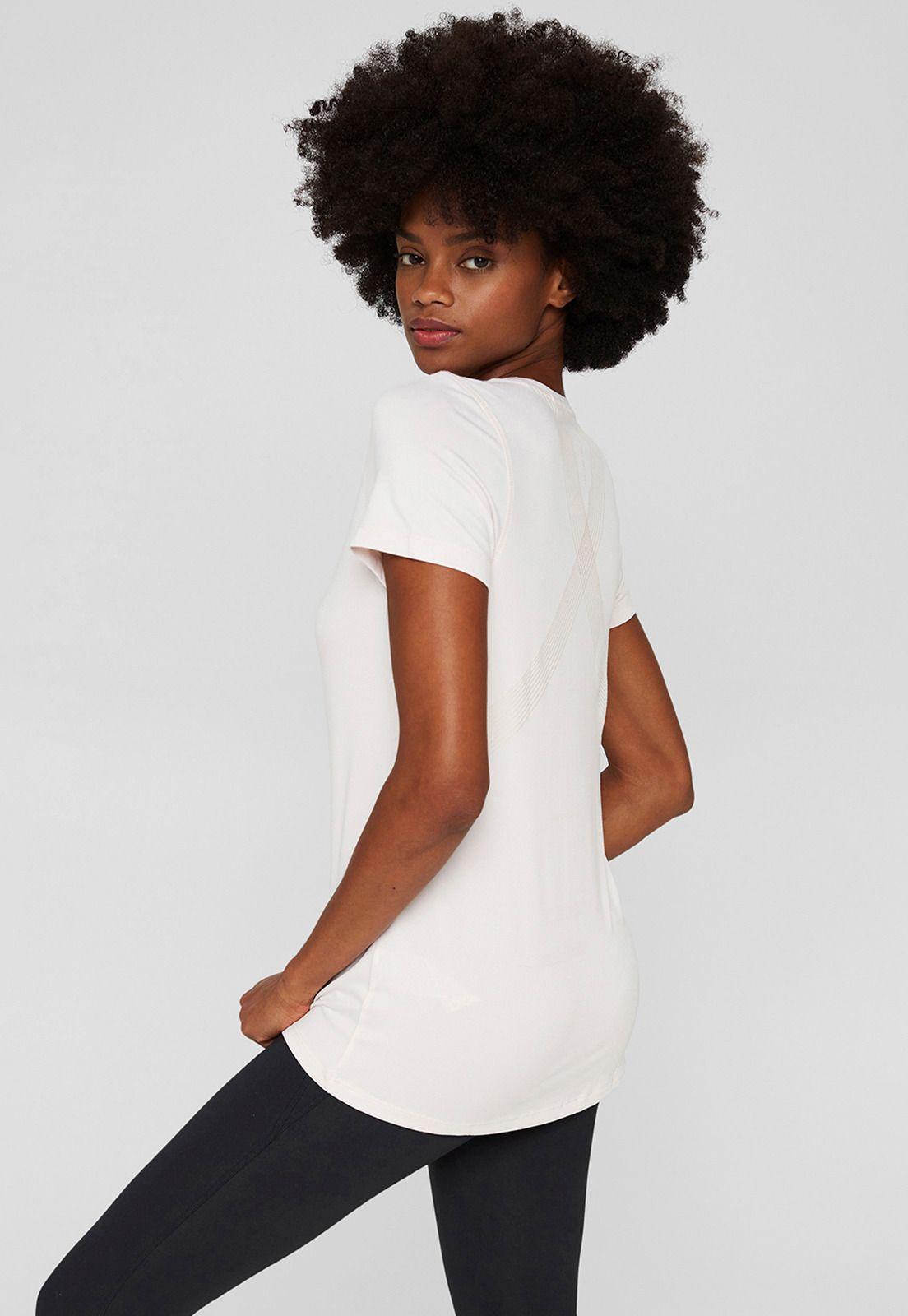 Polera Con Diseño Geométrico Esprit Azul marino-5