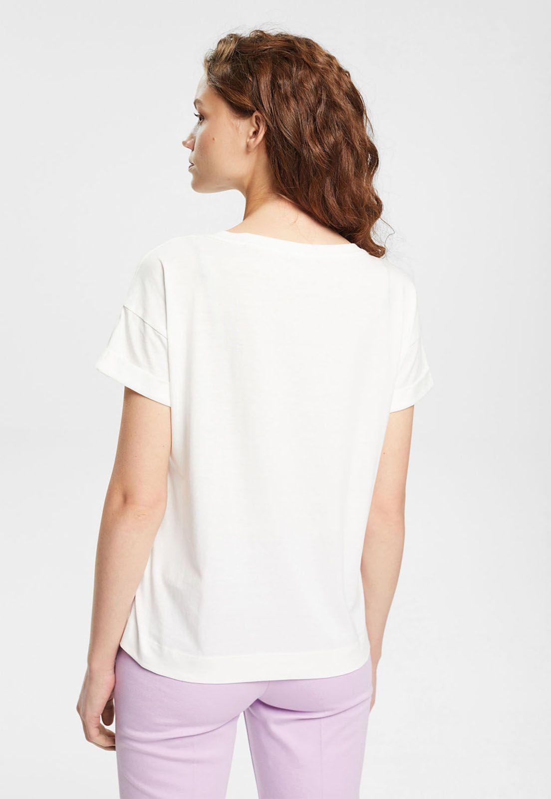 Polera Estampada Mujer Esprit Azul marino-1