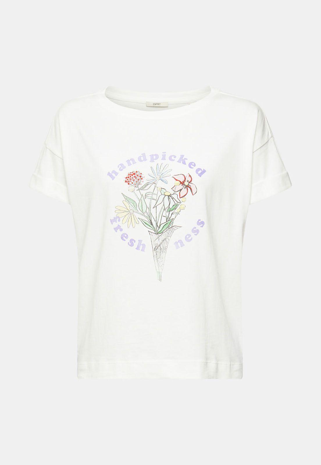 Polera Estampada Mujer Esprit Azul marino-3