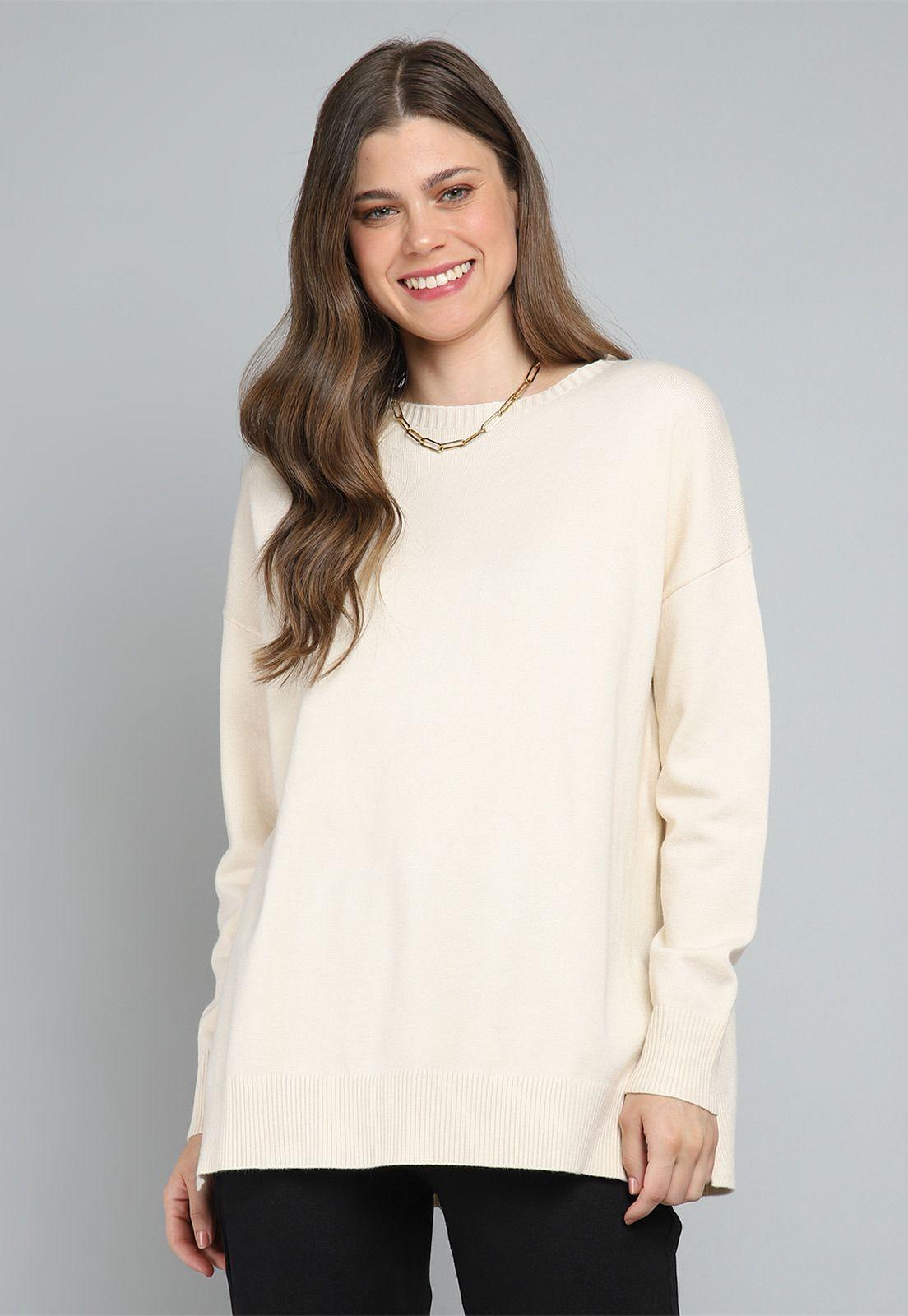 Sweater Largo con Aberturas Mujer Esprit M025167-0