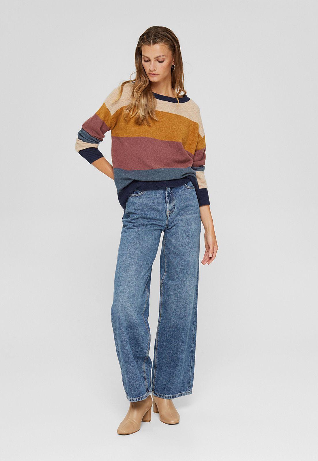 Sweater Con Rayas Anchas Esprit-0