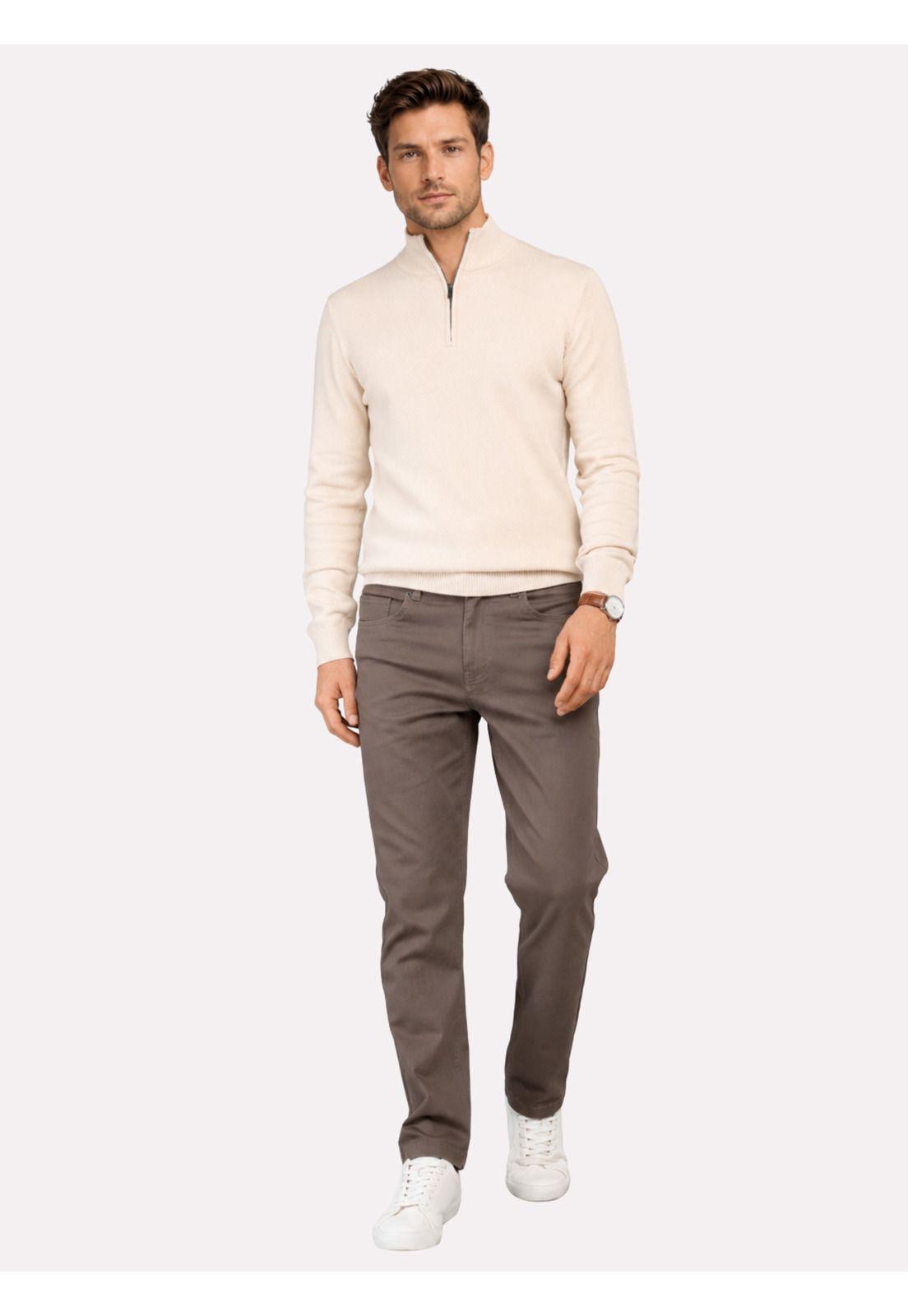 Sweater Cuello Alto Regular Fit Crema Arrow SW33096CR-3