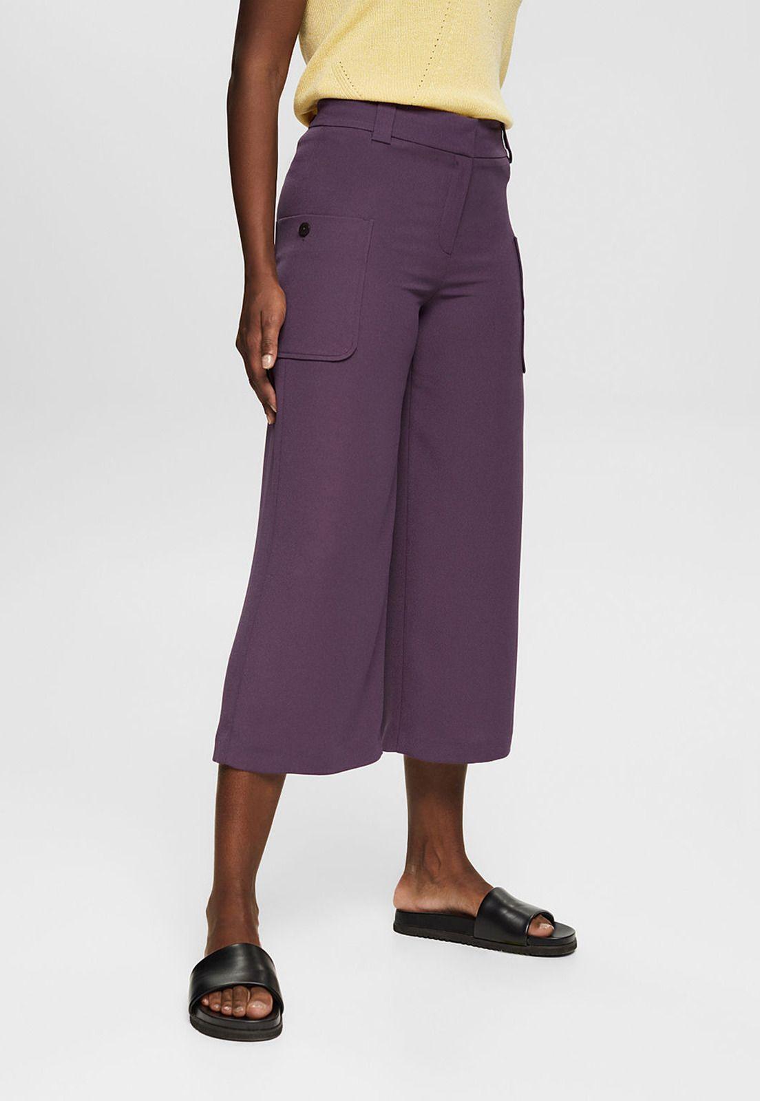 Pantalón Tobillero De Pierna Ancha Esprit 062EO1B303-0