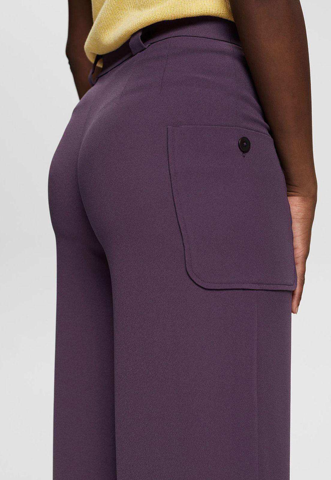 Pantalón Tobillero De Pierna Ancha Esprit 062EO1B303-2