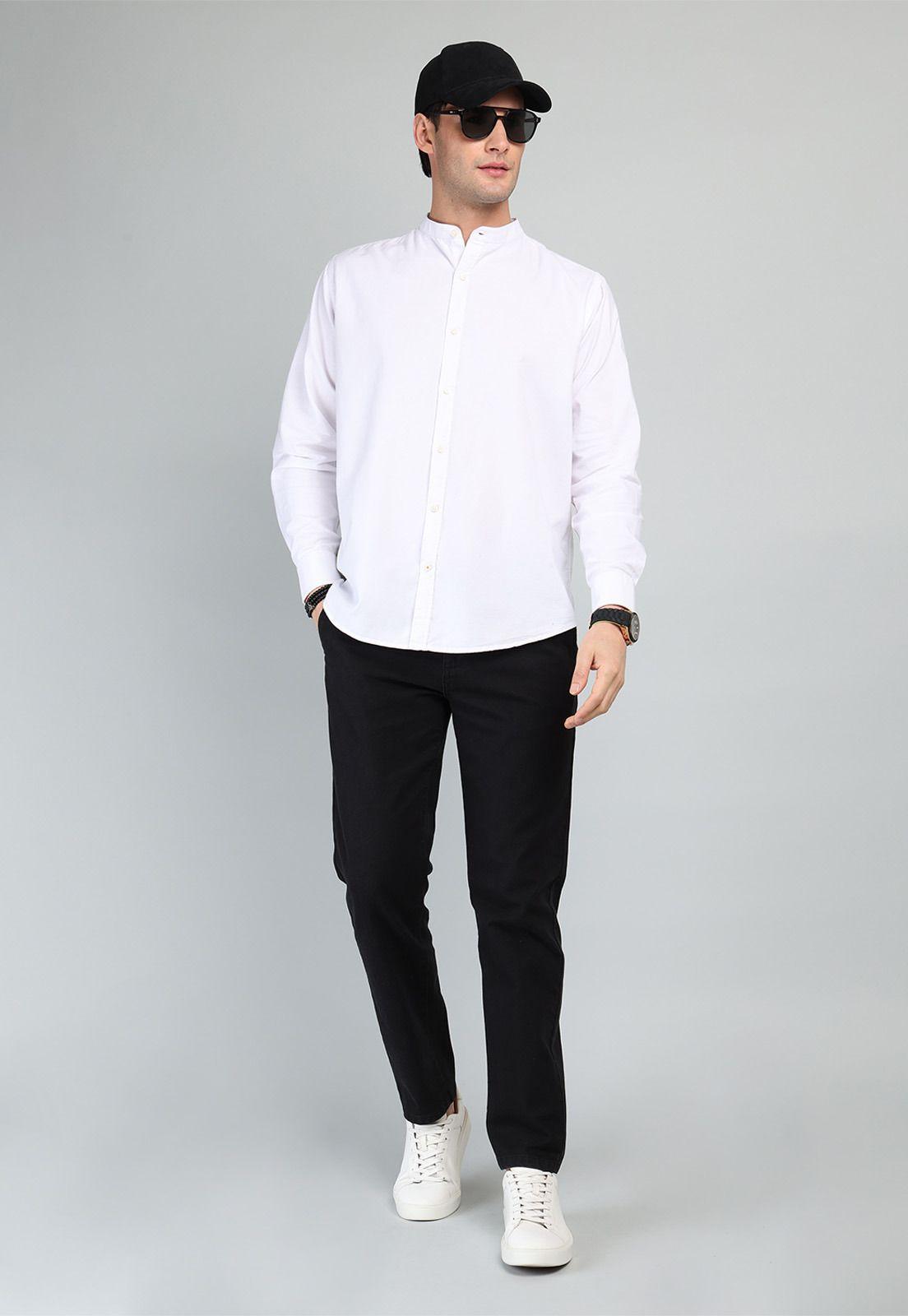 Camisa Cuello Mao Soviet SCVF021BL-3