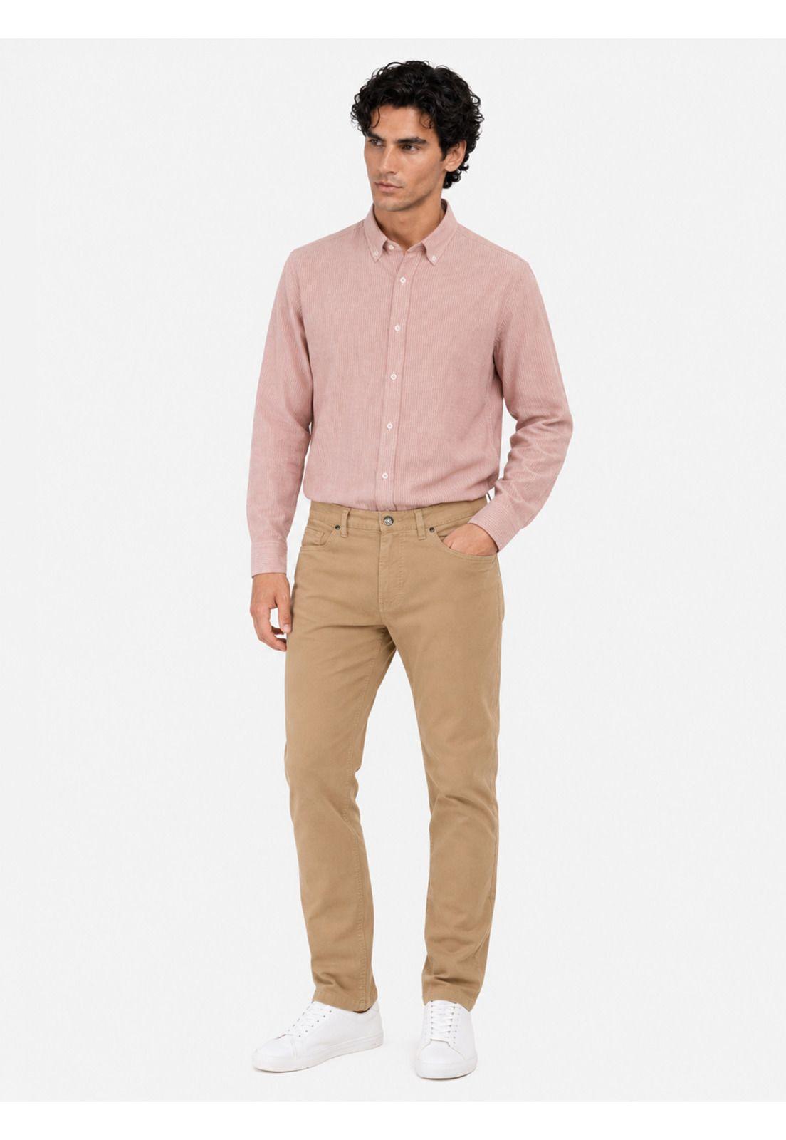 Pantalón 5 Pocket Spandex Regular Fit Café Arrow PA34081CA-3