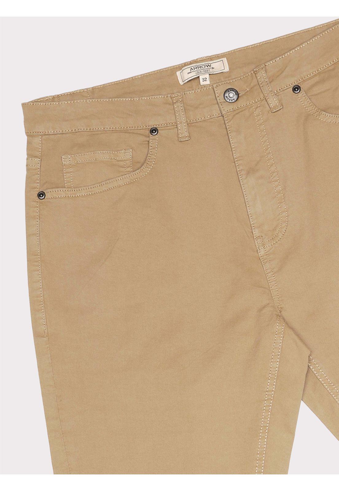 Pantalón 5 Pocket Spandex Regular Fit Café Arrow PA34081CA-4