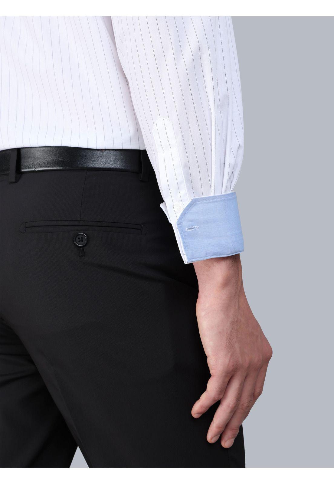 Camisa Formal Rayas Tailored Fit Blanco Arrow ARM0507BL-4